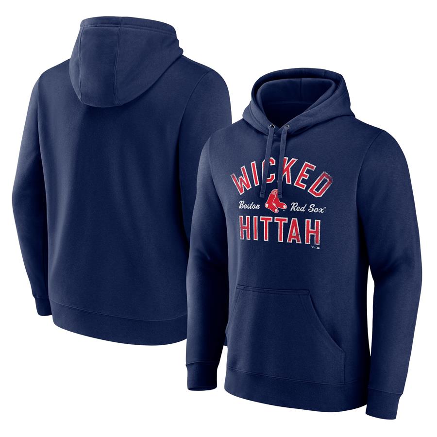 Boston Red Sox Fanatics Branded Hometown Collection Wicked Hit Pullover Hoodie - Navy
