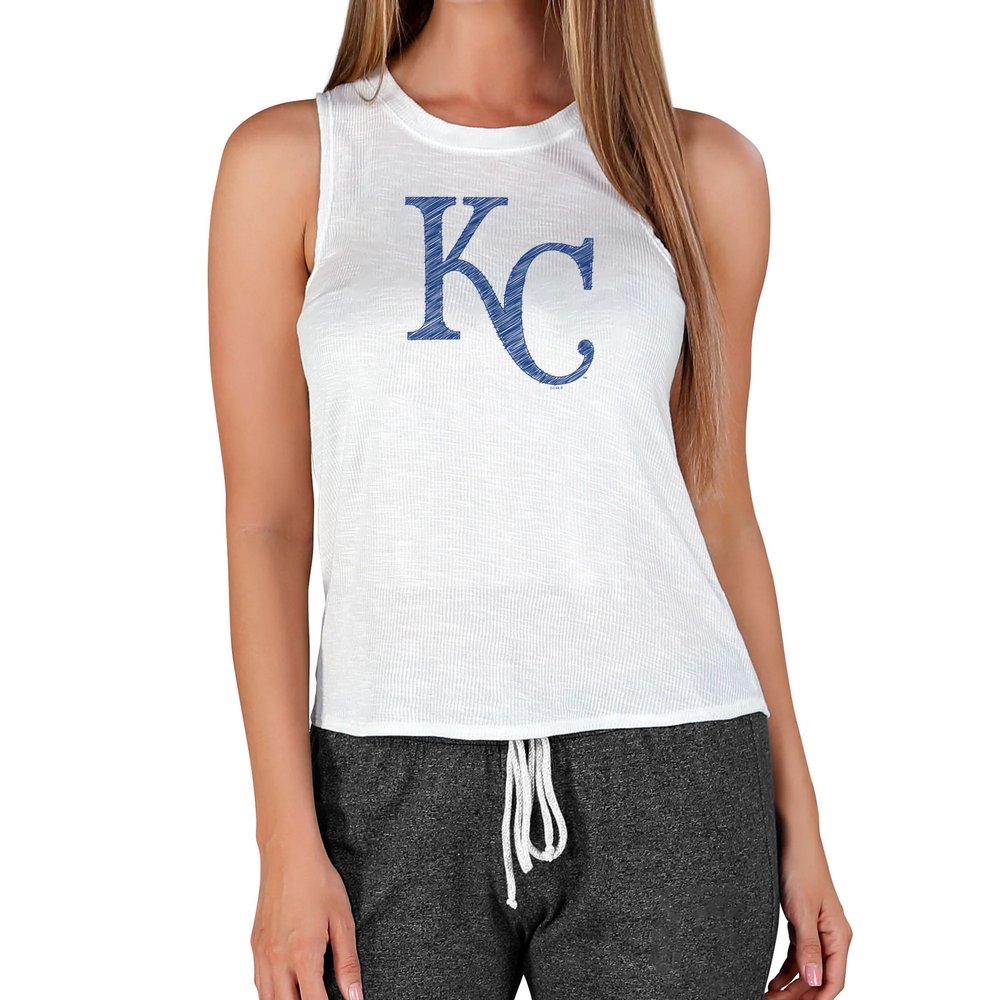 Kansas City Royals Concepts Sport Women's Gable Knit Tank - White