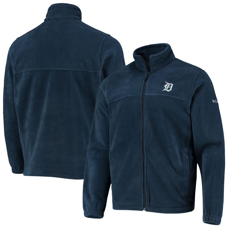 Detroit Tigers Columbia Full-Zip Flanker Jacket - Navy