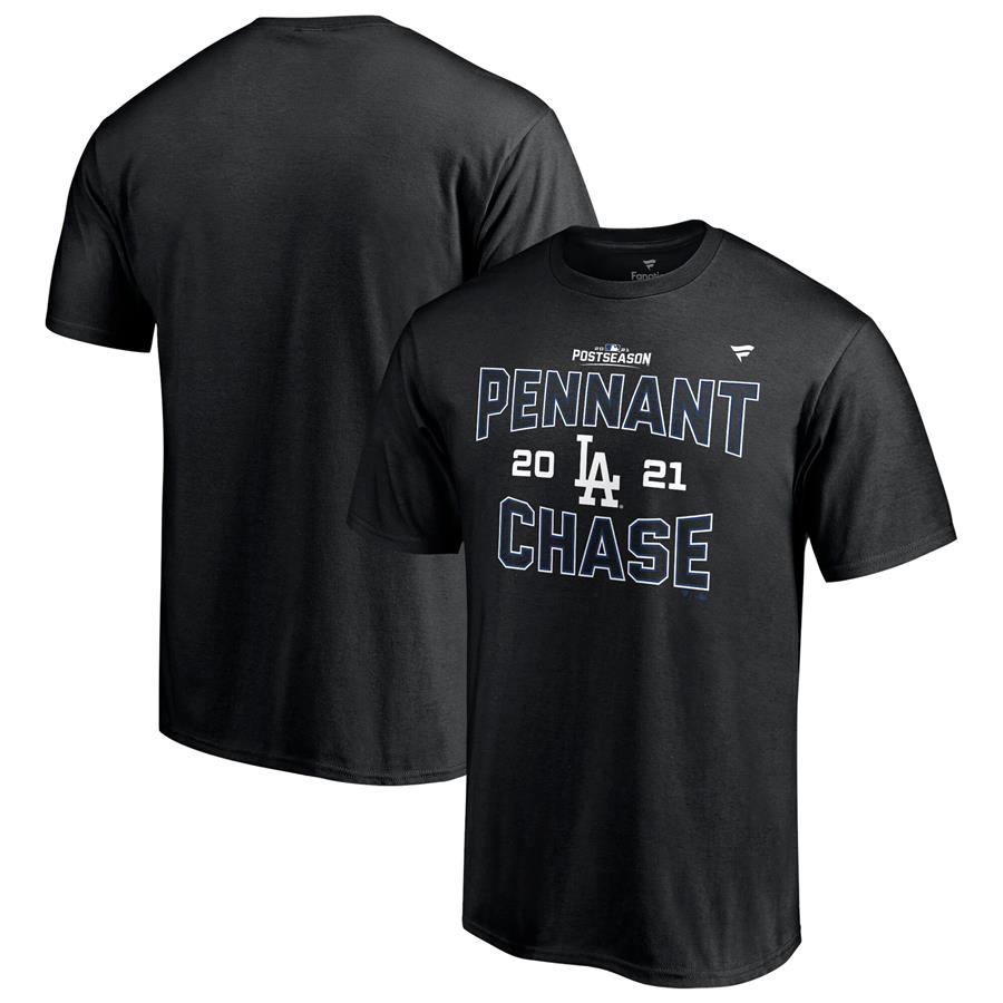 Los Angeles Dodgers Fanatics Branded 2021 Division Series Winner Locker Room T-Shirt - Black