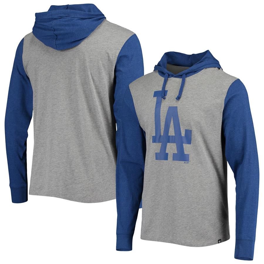 Los Angeles Dodgers '47 Imprint Callback Club Pullover Hoodie - Gray