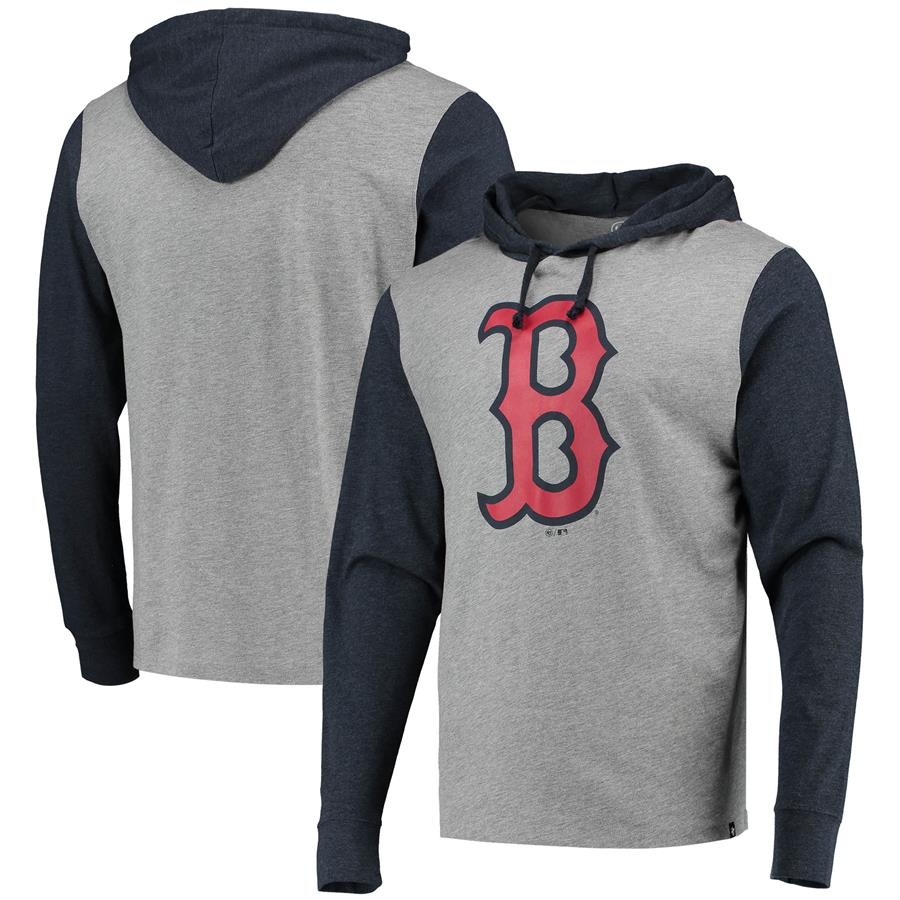 Boston Red Sox '47 Imprint Callback Club Pullover Hoodie - Gray