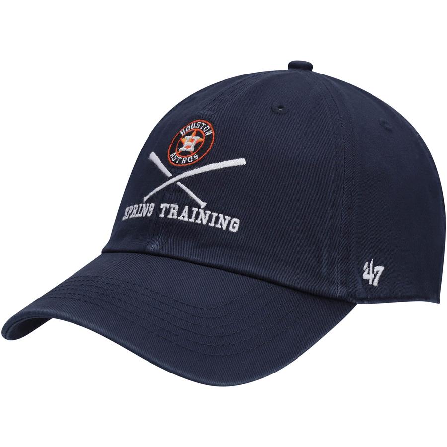 Houston Astros '47 2022 MLB Spring Training Cross Bone Clean Up Adjustable Hat - Navy