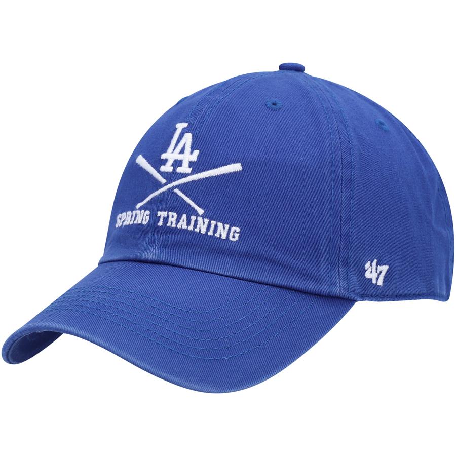 Los Angeles Dodgers '47 2022 MLB Spring Training Cross Bone Clean Up Adjustable Hat - Royal