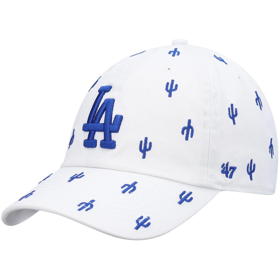 Los Angeles Dodgers '47 Women's 2022 MLB Spring Training Confetti Clean Up Adjustable Hat - White