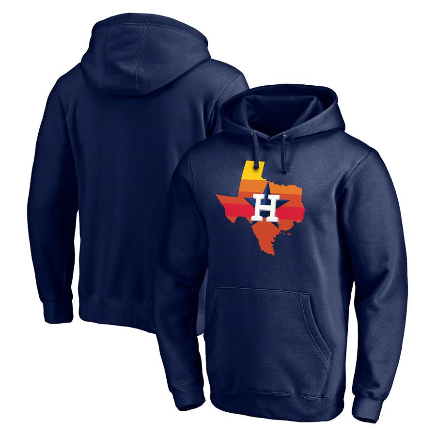 Houston Astros Fanatics Branded Hometown Collection Texas Sunrise Pullover Hoodie - Navy