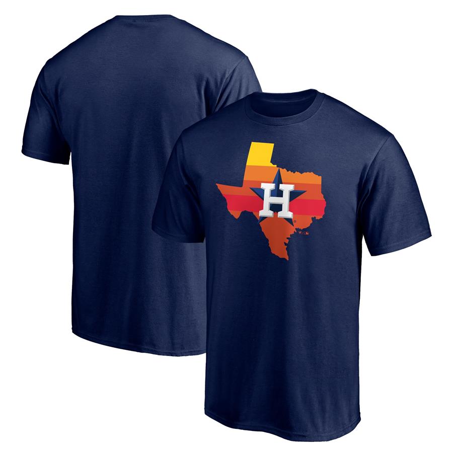Houston Astros Fanatics Branded Hometown Collection Texas Sunrise T-Shirt - Navy