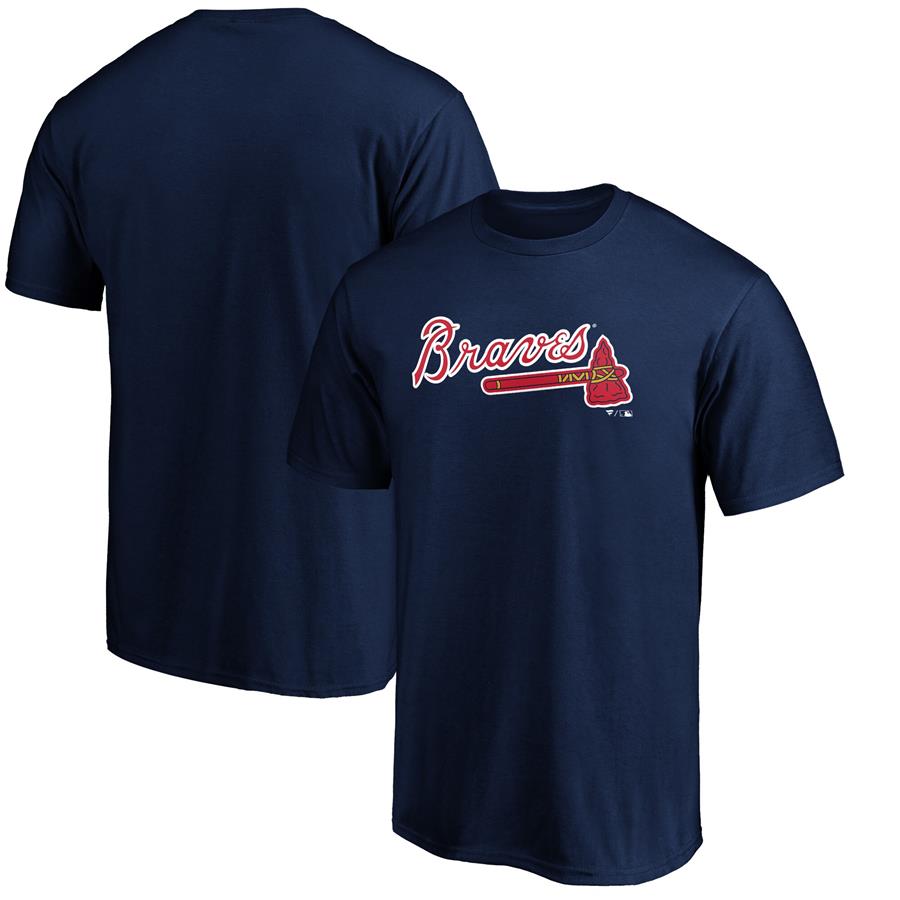 Atlanta Braves Fanatics Branded Official Team Wordmark T-Shirt - Navy