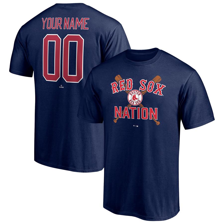 Boston Red Sox Fanatics Branded Hometown Legend Personalized Name & Number T-Shirt - Navy