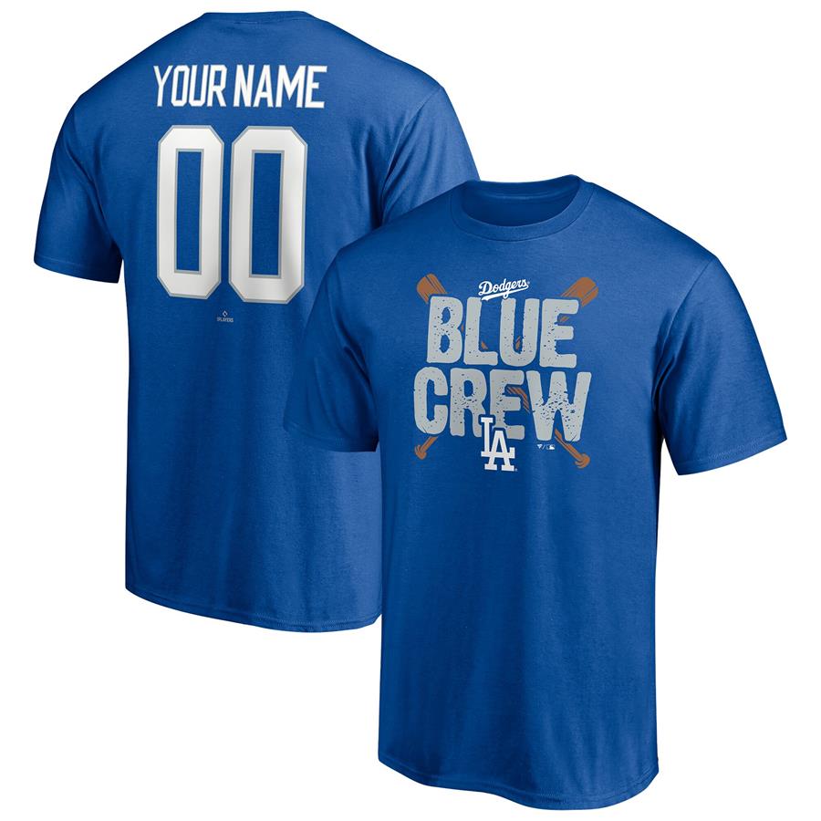 Los Angeles Dodgers Fanatics Branded Hometown Legend Personalized Name & Number T-Shirt - Royal