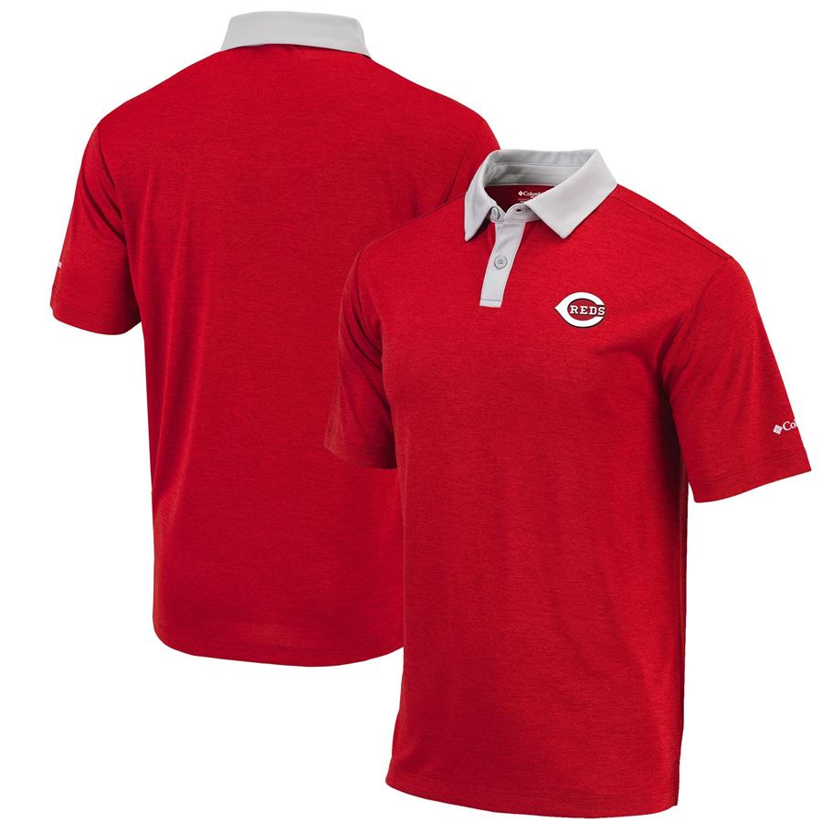 Cincinnati Reds Columbia Range Omni-Wick Polo - Red