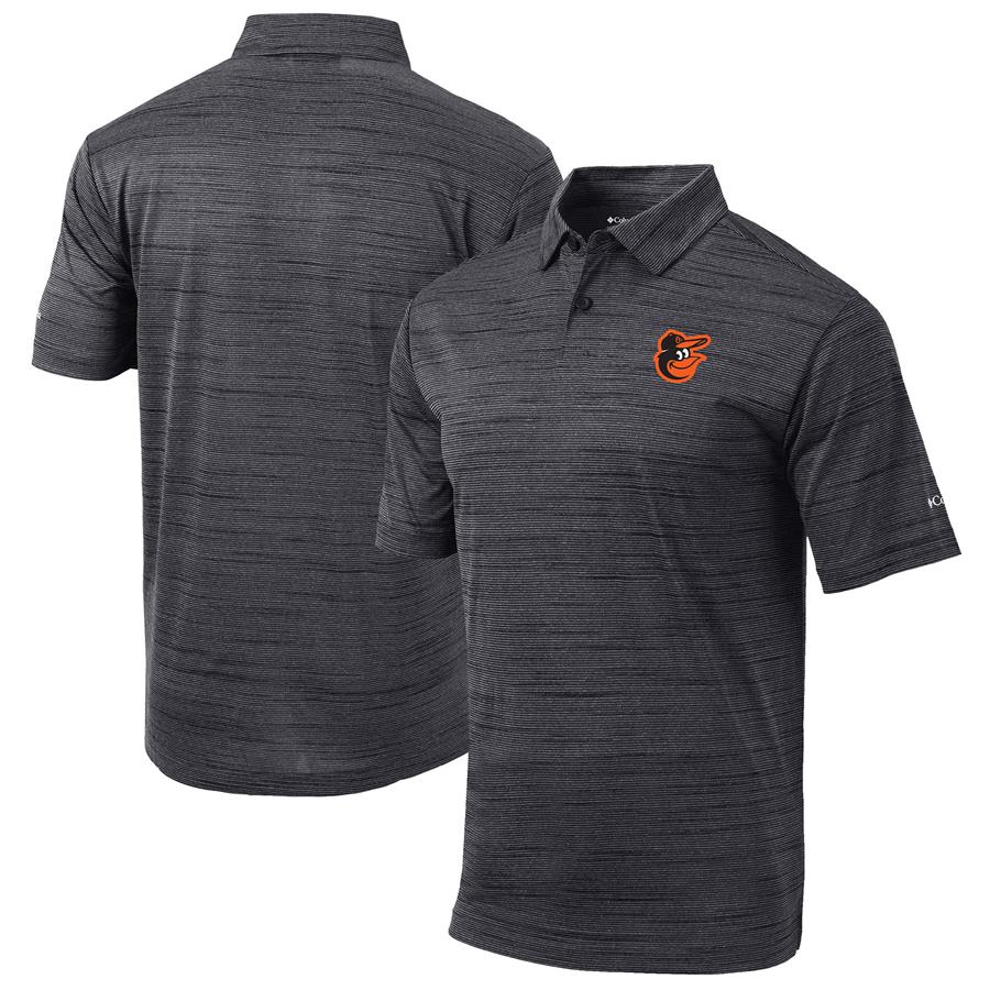 Baltimore Orioles Columbia Set Omni-Wick Polo - Black