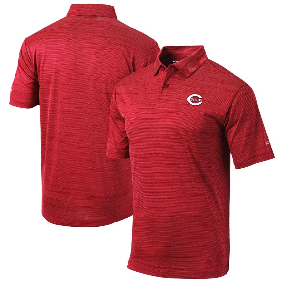 Cincinnati Reds Columbia Set Omni-Wick Polo - Red