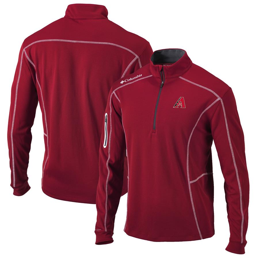 Arizona Diamondbacks Columbia Shotgun Omni-Wick Quarter-Zip Pullover Jacket - Red