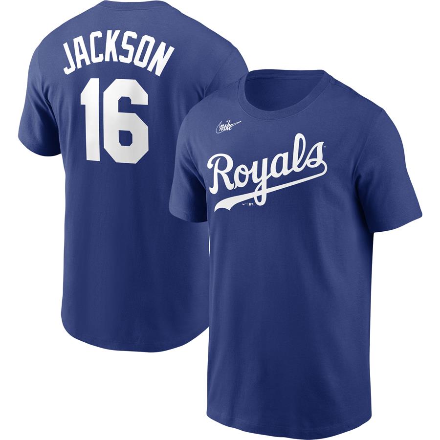 Bo Jackson Kansas City Royals Nike Cooperstown Collection Name & Number T-Shirt - Royal