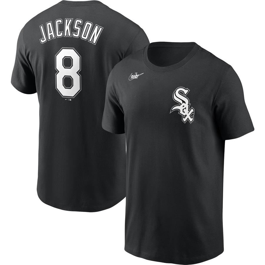 Bo Jackson Chicago White Sox Nike Cooperstown Collection Name & Number T-Shirt - Black