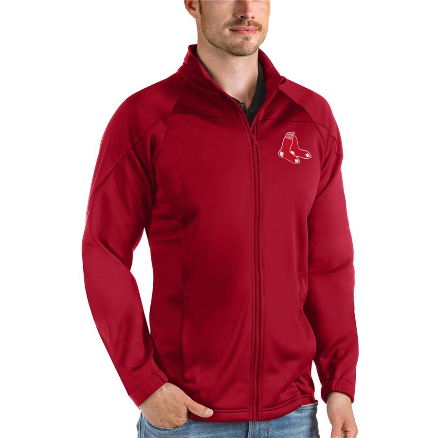 Boston Red Sox Antigua Links Full-Zip Golf Jacket - Red