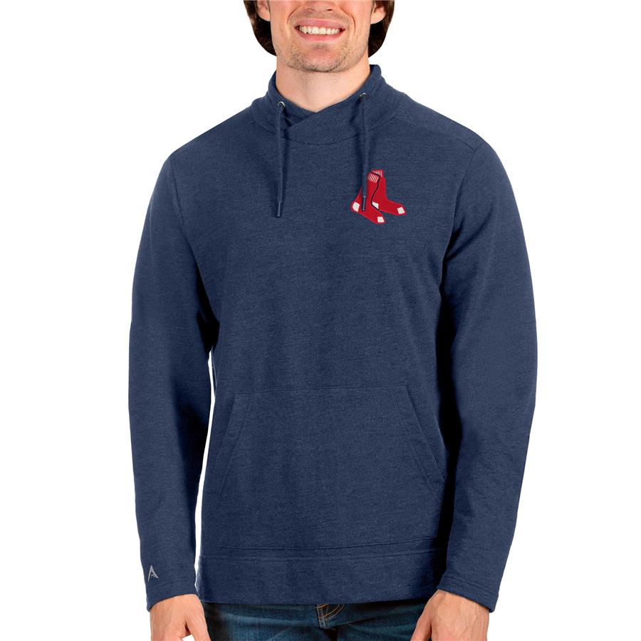 Boston Red Sox Antigua Team Reward Pullover Sweatshirt - Heathered Navy