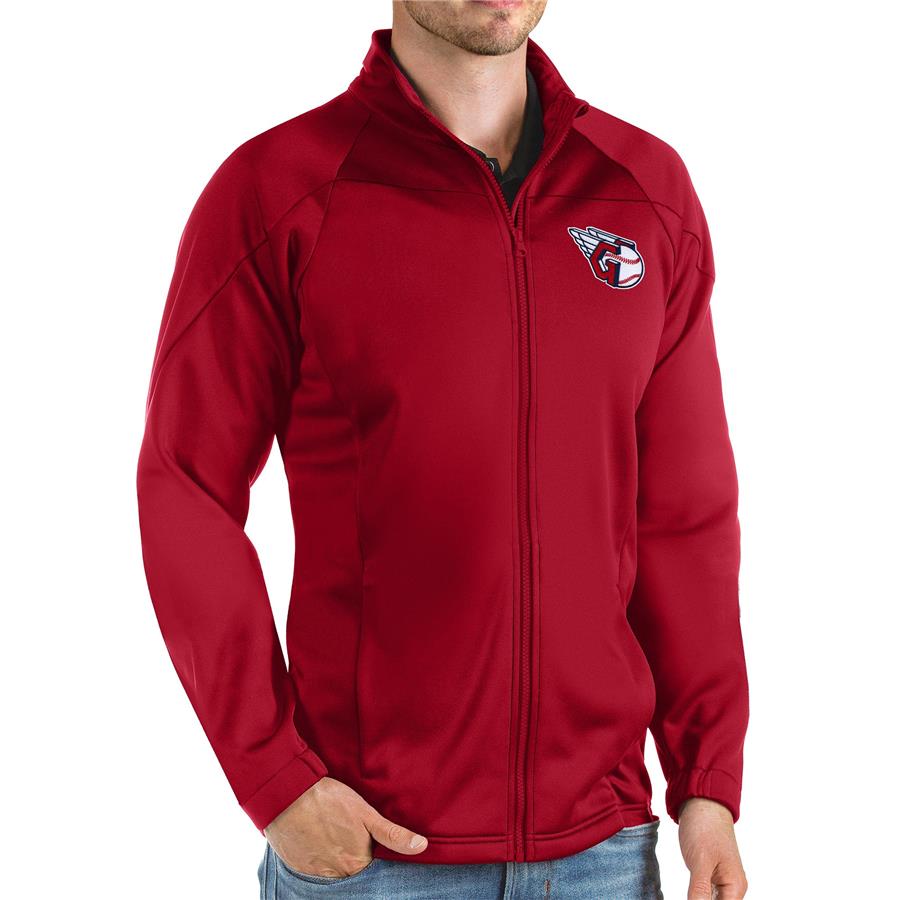 Cleveland Guardians Antigua Links Full-Zip Golf Jacket - Red