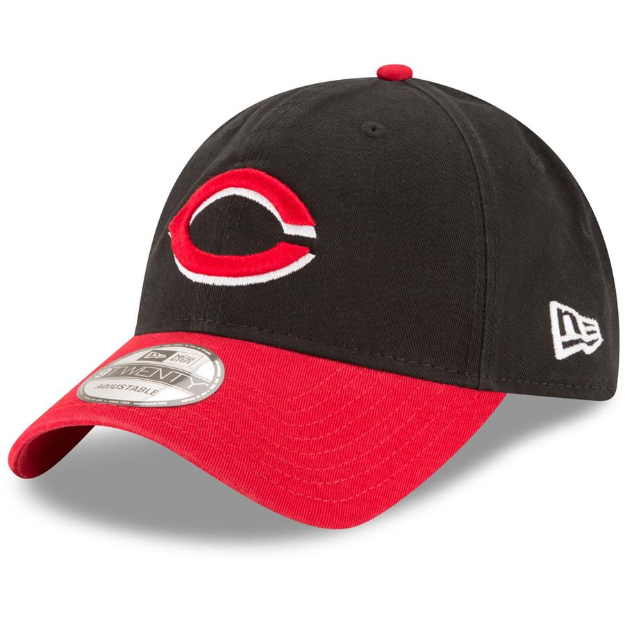 Cincinnati Reds New Era Logo Replica Core Classic 9TWENTY Adjustable Hat - Black