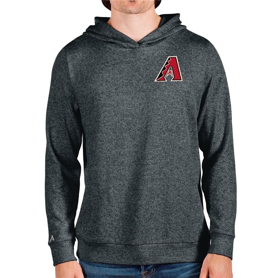 Arizona Diamondbacks Antigua Absolute Pullover Hoodie - Heathered Charcoal