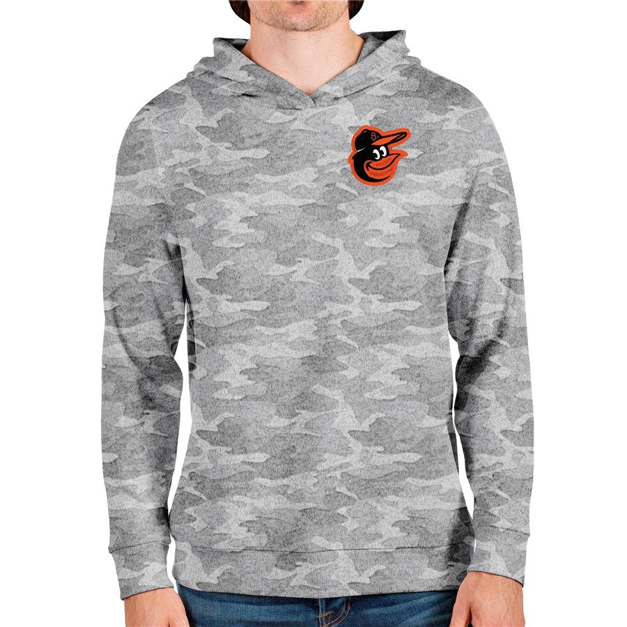 Baltimore Orioles Antigua Absolute Pullover Hoodie - Camo