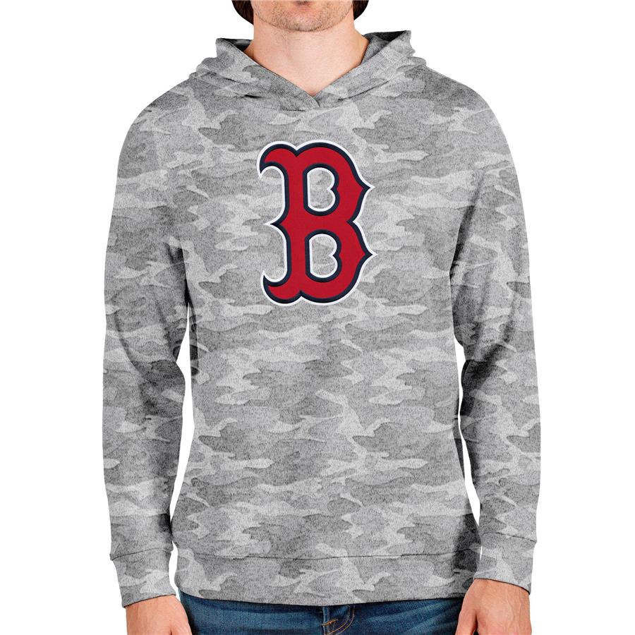 Boston Red Sox Antigua Team Logo Absolute Pullover Hoodie - Camo