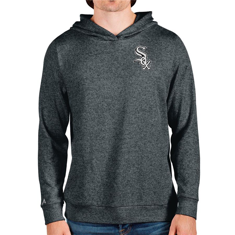 Chicago White Sox Antigua Absolute Pullover Hoodie - Heathered Charcoal