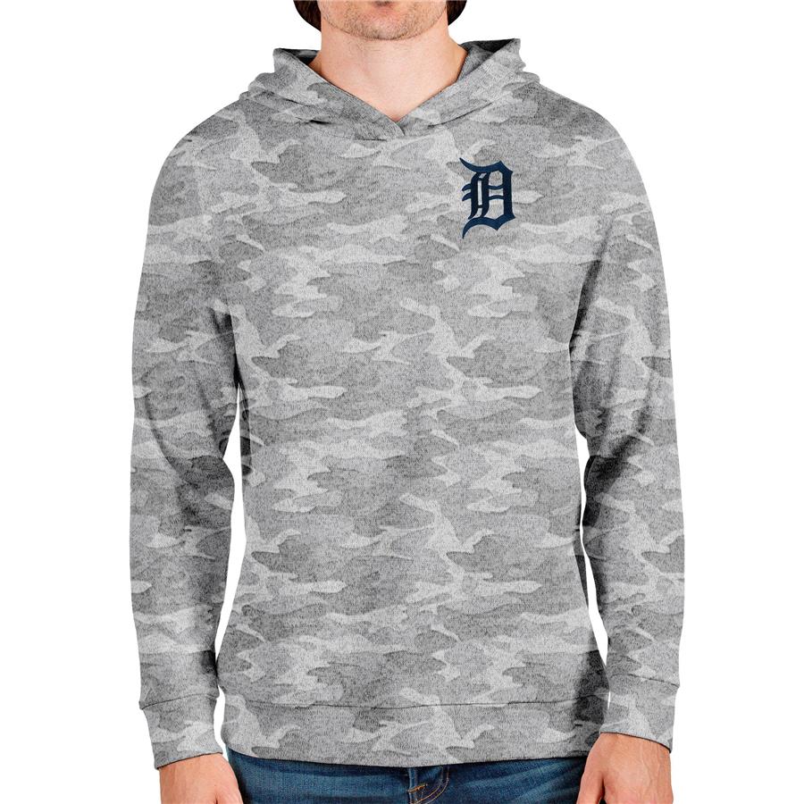 Detroit Tigers Antigua Absolute Pullover Hoodie - Camo