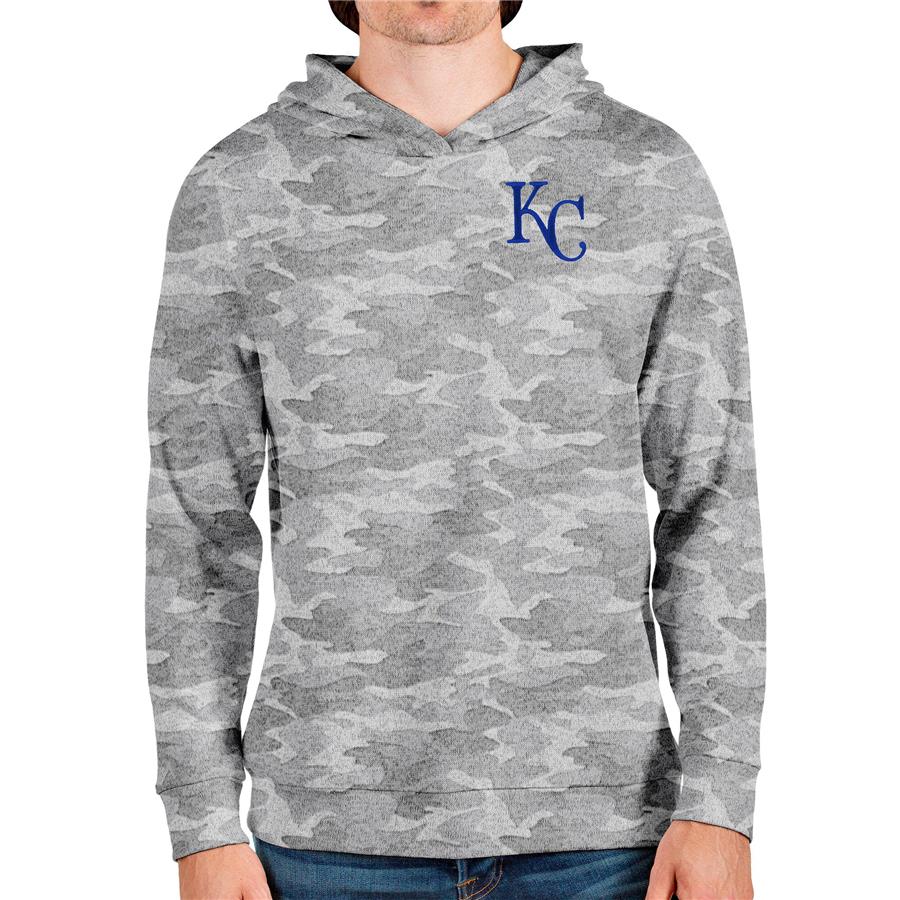 Kansas City Royals Antigua Absolute Pullover Hoodie - Camo