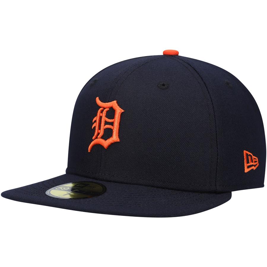 Detroit Tigers New Era Authentic Collection On-Field Road 59FIFTY Fitted Hat - Navy