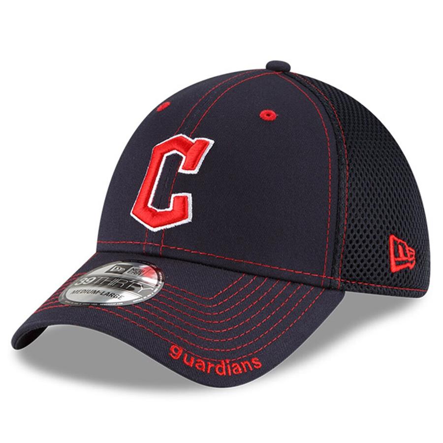 Cleveland Guardians New Era NEO 39THIRTY Flex Hat - Navy