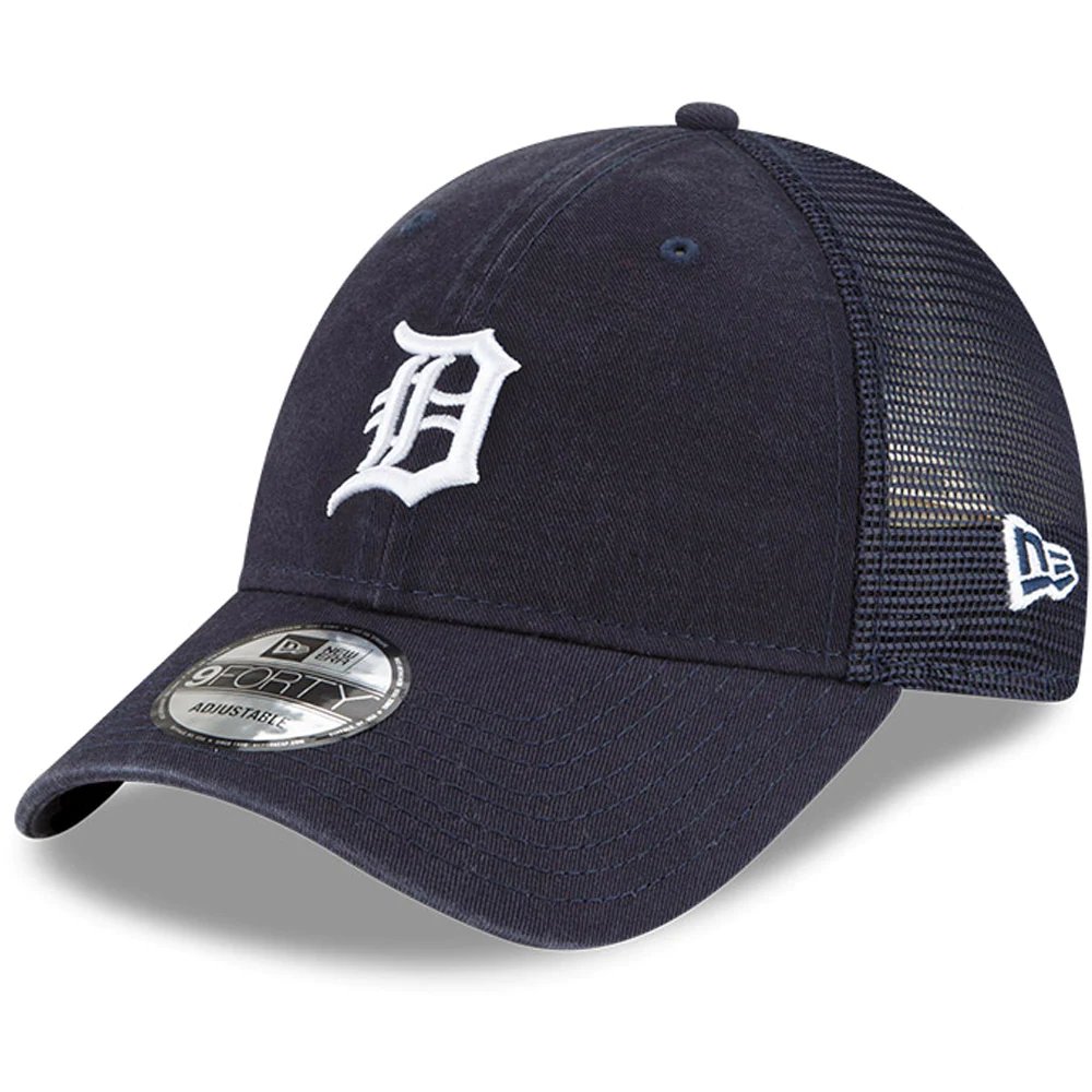 Detroit Tigers New Era Trucker 9FORTY Snapback Hat - Navy