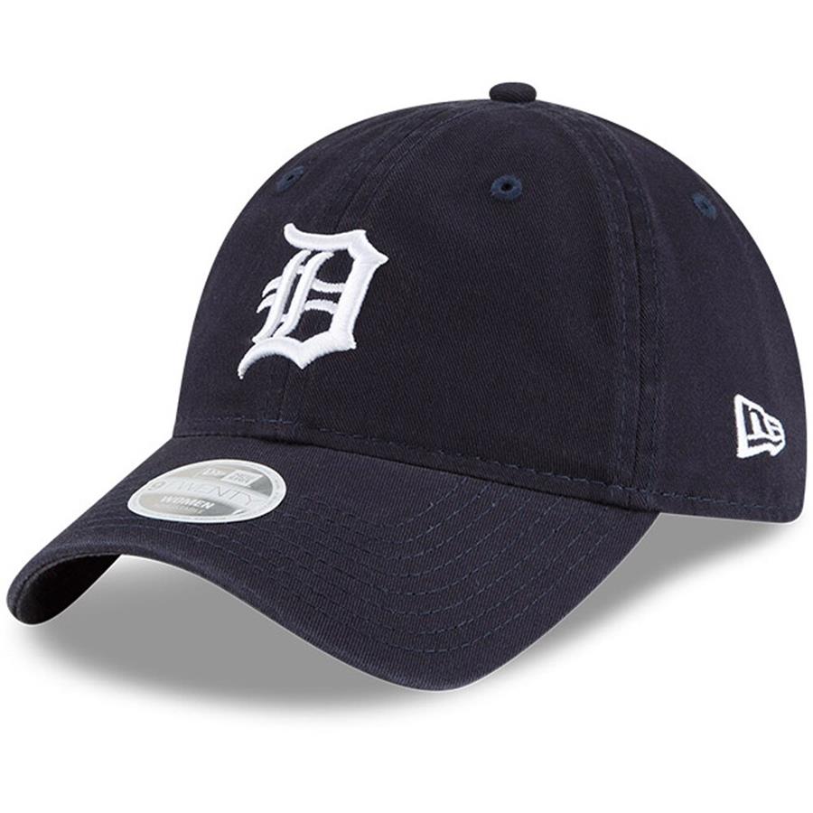 Detroit Tigers New Era Women's Team Logo Core Classic 9TWENTY Adjustable Hat - Navy