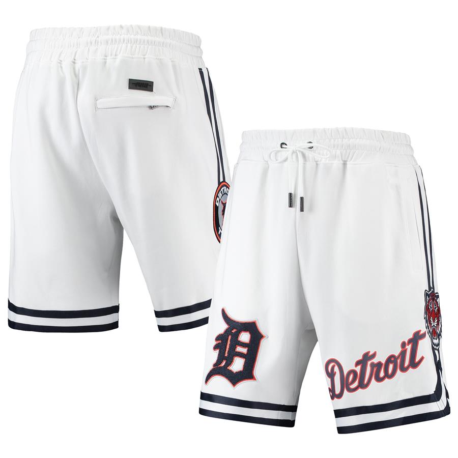 Detroit Tigers Pro Standard Team Logo Shorts - White