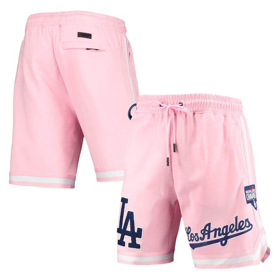Los Angeles Dodgers Pro Standard Logo Club Shorts - Pink