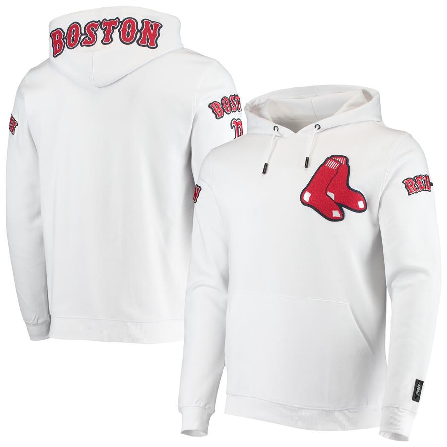 Boston Red Sox Pro Standard Logo Pullover Hoodie - White