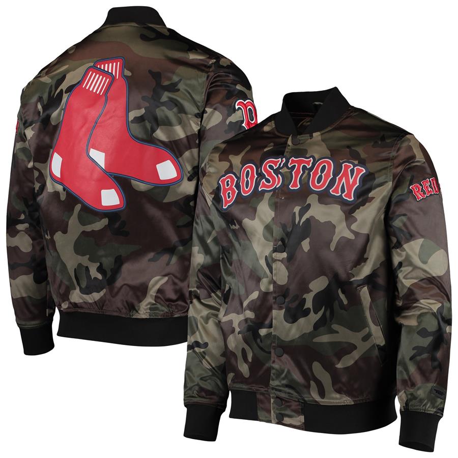 Boston Red Sox Pro Standard Satin Full-Snap Jacket - Camo