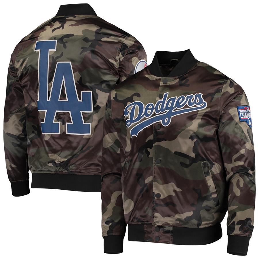 Los Angeles Dodgers Pro Standard Satin Full-Snap Jacket - Camo