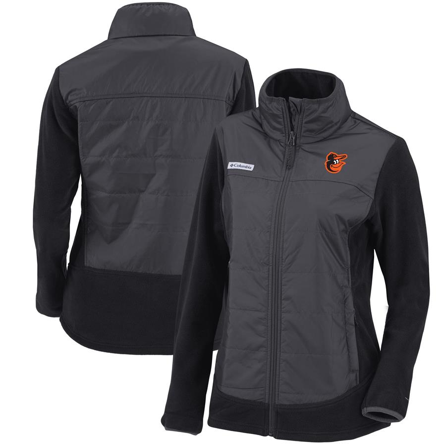 Baltimore Orioles Columbia Women's Basin Butte Full-Zip Jacket - Black