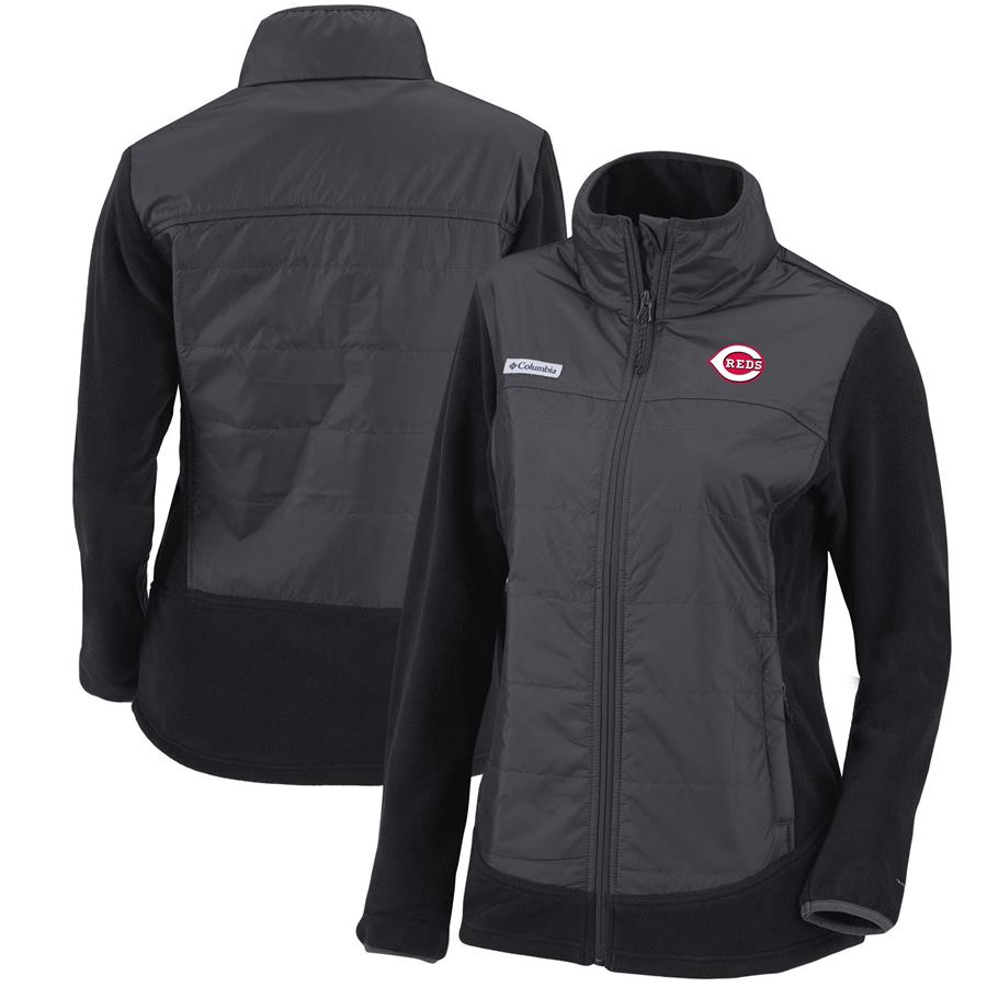 Cincinnati Reds Columbia Women's Basin Butte Full-Zip Jacket - Black