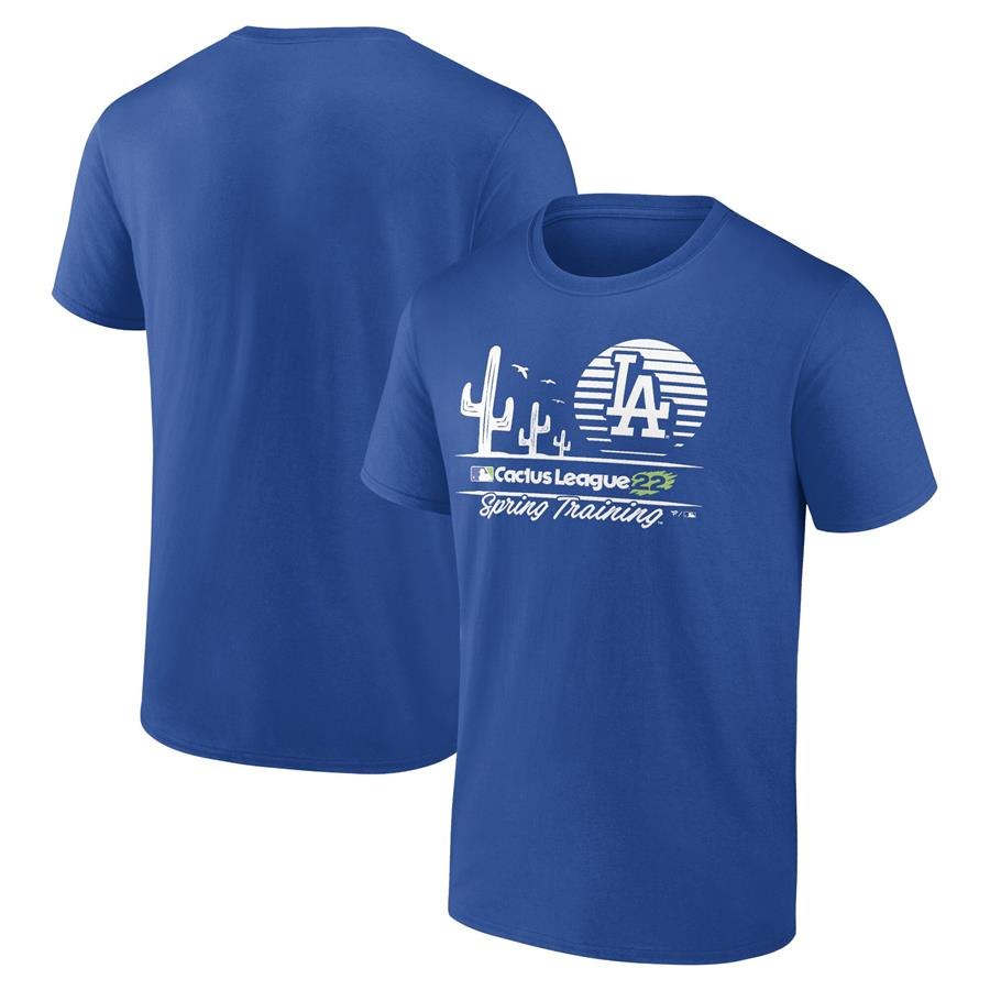 Los Angeles Dodgers Fanatics Branded 2022 Spring Training Horizon Line T-Shirt - Royal