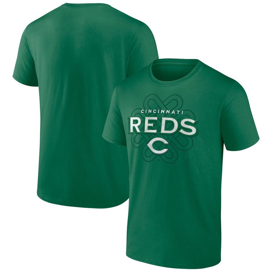 Cincinnati Reds Fanatics Branded St. Patrick's Day Celtic Knot T-Shirt - Kelly Green