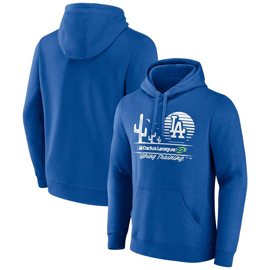 Los Angeles Dodgers Fanatics Branded 2022 MLB Spring Training Cactus League Horizon Line Pullover Hoodie - Royal
