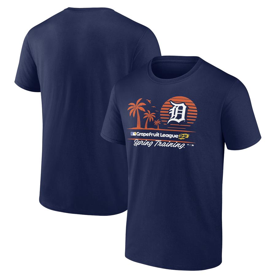 Detroit Tigers Fanatics Branded 2022 MLB Spring Training Grapefruit League Horizon Line T-Shirt - Navy