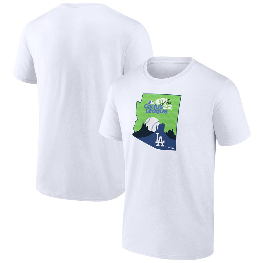 Los Angeles Dodgers Fanatics Branded 2022 MLB Spring Training Cactus League State Fill T-Shirt - White
