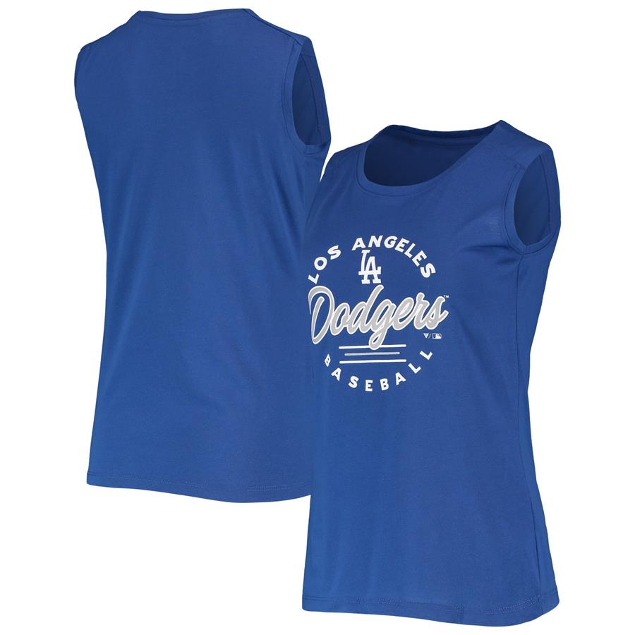 Los Angeles Dodgers Levelwear Women's Macy Tank Top - Royal