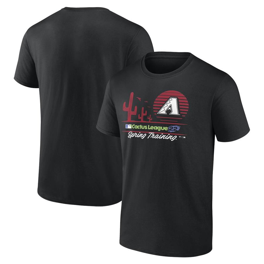Arizona Diamondbacks Fanatics Branded 2022 MLB Spring Training Cactus League Horizon Line T-Shirt - Black