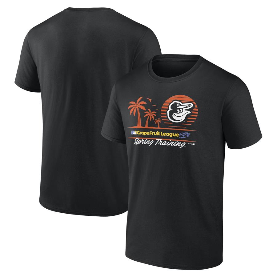 Baltimore Orioles Fanatics Branded 2022 MLB Spring Training Grapefruit League Horizon Line T-Shirt - Black