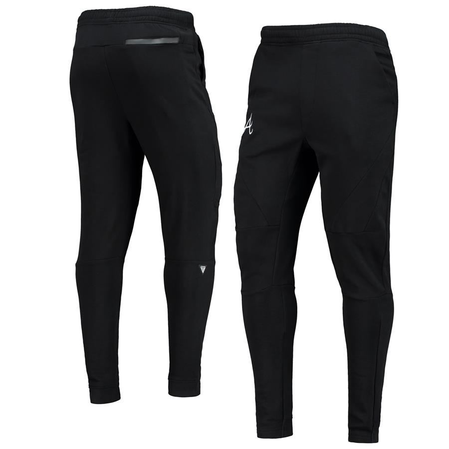 Atlanta Braves Levelwear Tempo 22 Fleece Pants - Black